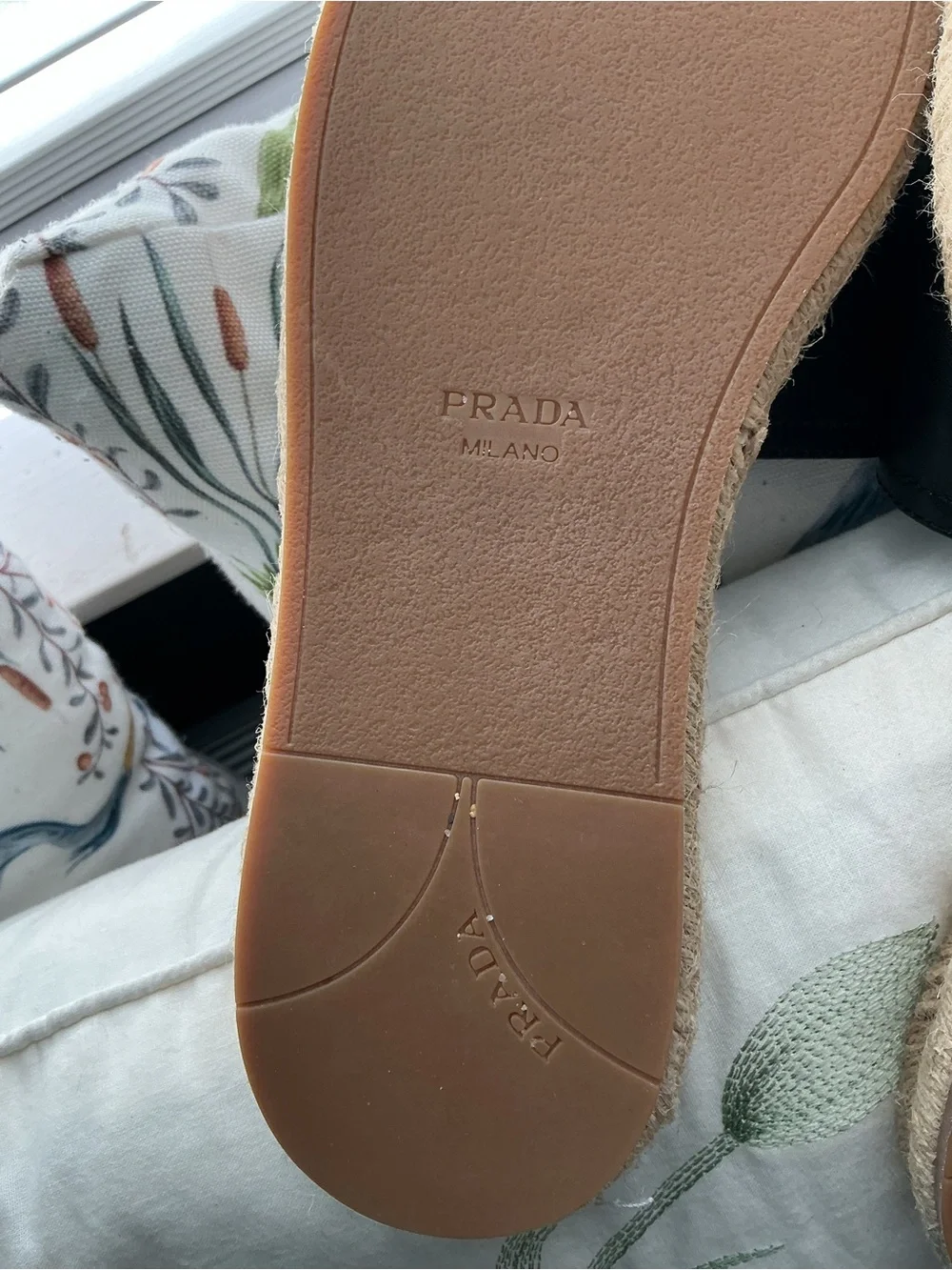 Prada Leather Espadrille with Natural Jute Trim OPEN TO REASONABLE OFFERS - Picture 10 of 10